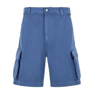Erl Blue Cotton Bermuda Shorts Men